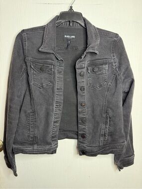 Black Label Women's Faded Black Denim Jacket